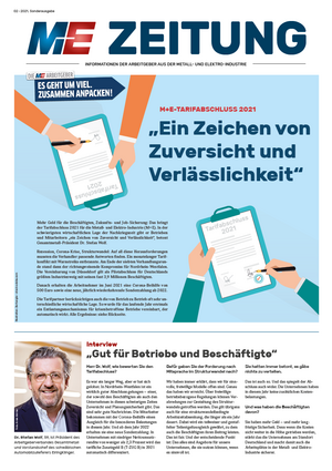 M+E-Tarifabschluss 2021
